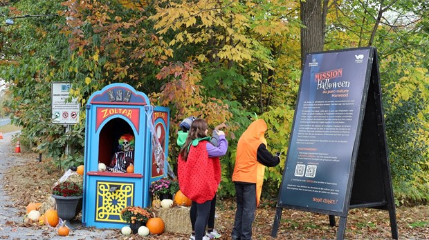 Rappel : le parcours Halloween débute demain au parc-nature Harwood