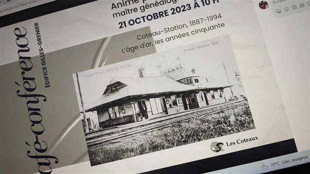 Discover Coteau-Station from 1887 to 1994 at a café-conférence  