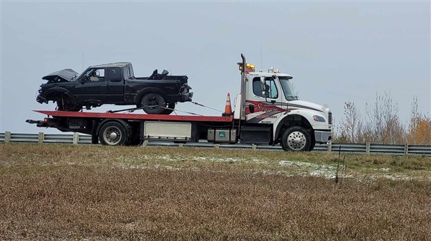 Collision on Highway 40 in Saint-Lazare causes traffic slowdown  