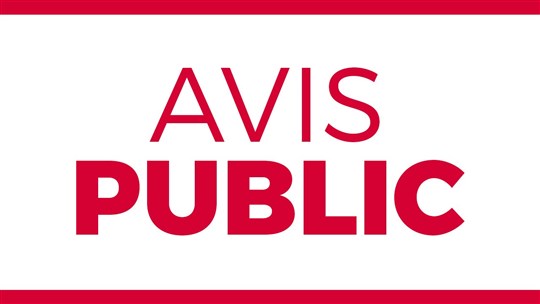 Avis Public Centre de services scolaire de la Vallée-des-Tisserands