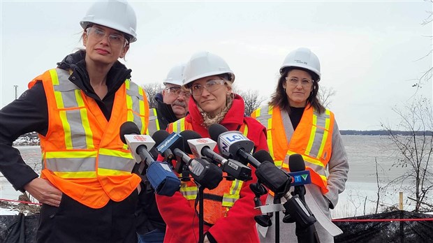 Début des travaux de construction du nouveau pont de l’Île-aux-Tourtes