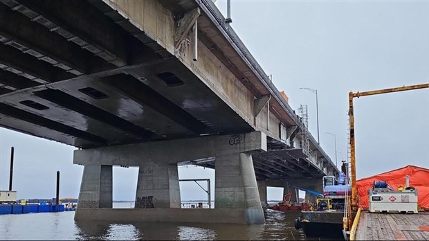 Le pont de l'Île-aux-Tourtes a marqué l'actualité en 2023