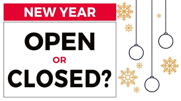 Open or closed for New Year's Day
