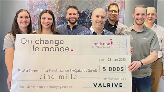 Un don de 5000 $ pour la Fondation de l'Hôpital du Suroît