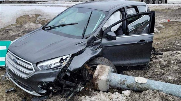 Un automobiliste blessé sur la route de l'hôpital