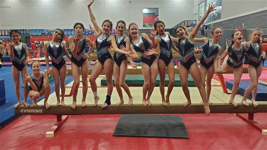 Bons résultats pour les gymnastes de Gymini à Sainte-Catherine 
