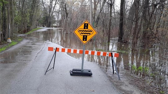 Residences in Hudson affected by flood waters