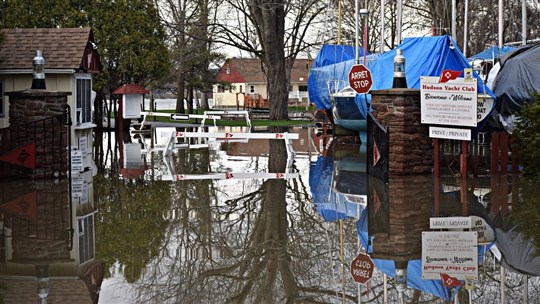 Hudson officials continue monitoring flood situation