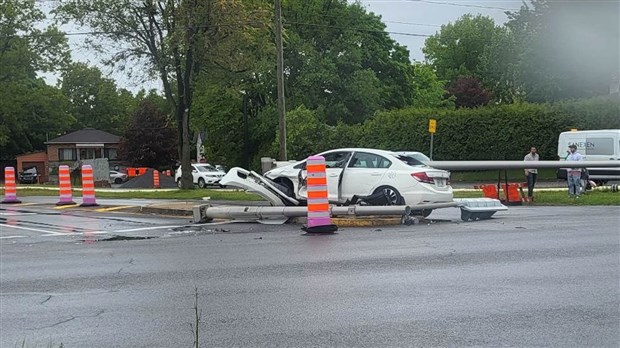 Fermeture de l'intersection du boulevard Perrot et de l'autoroute 20