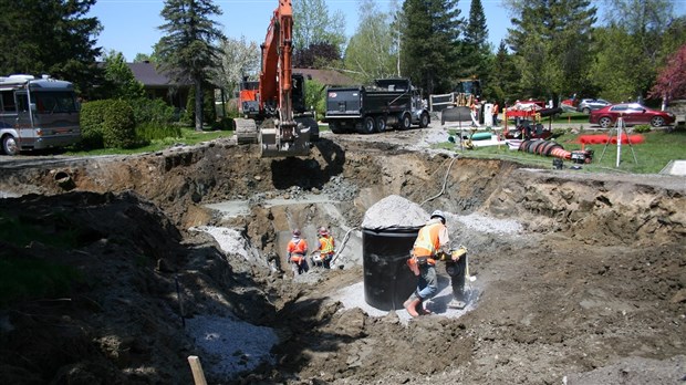 7,5 M$ pour l’installation de 3 km de conduites sanitaires à Saint-Lazare