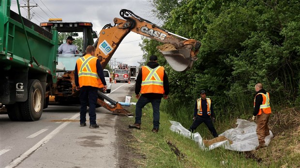 Déversement d'hydrocarbure à Vaudreuil-Dorion