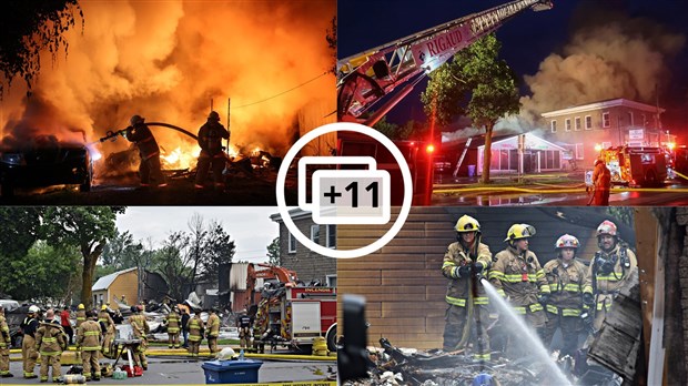 Retour en images sur l'incendie qui a ravagé Séguin Sport à Rigaud 