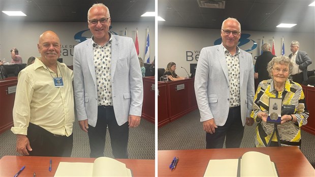 Livre d'or: Beauharnois honore deux citoyens d'exception 