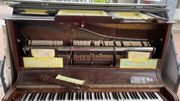 Vandalisme sur le piano public de la place du Marché