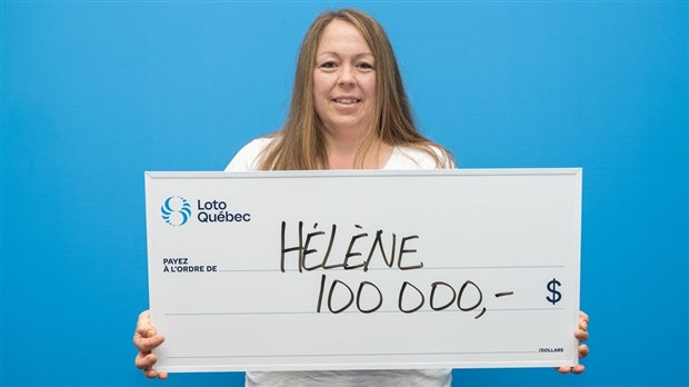 Elle gagne 100 000$ grâce à la loterie 1 million $ casino