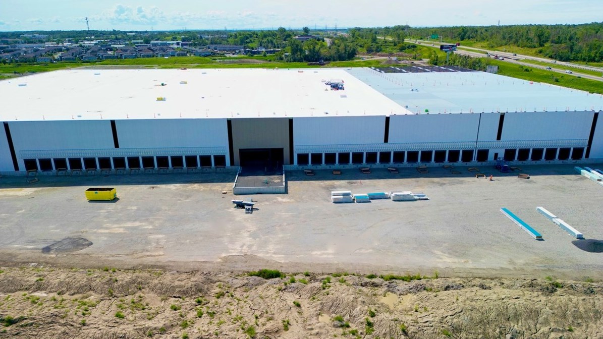 Aerial drone pics of the new Walmart distribution centre in Vaudreuil