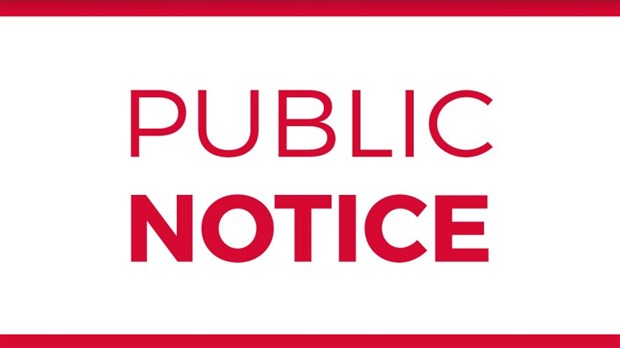 Public notice Canadian Navigable Waters Act 