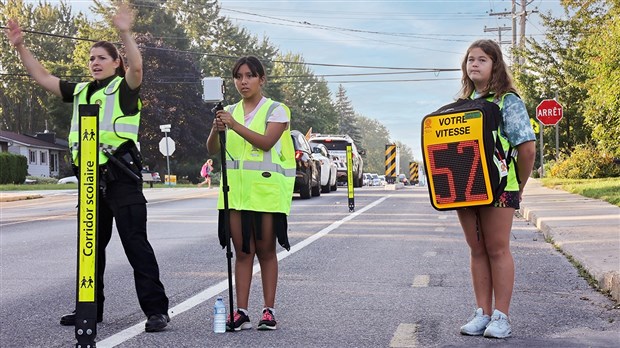 Pincourt: The SQ on the field for the safety of schoolchildren
