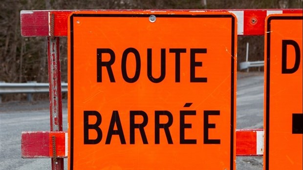 Closure of a portion of route 325 in Rigaud   
