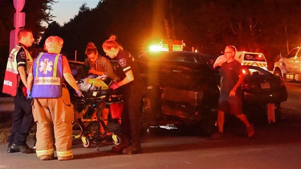 Violente collision à Rivière-Beaudette