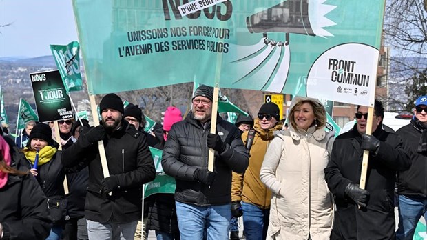 Front commun du secteur public: les votes de grève commencent