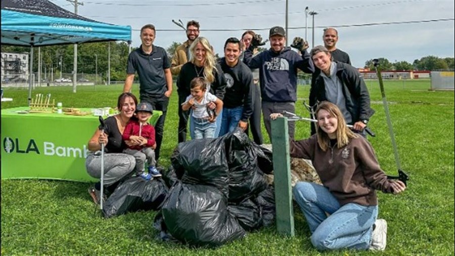 Plus de 100 kilos de déchets retirés du boisé Charlot à Vaudreuil-Dorion 