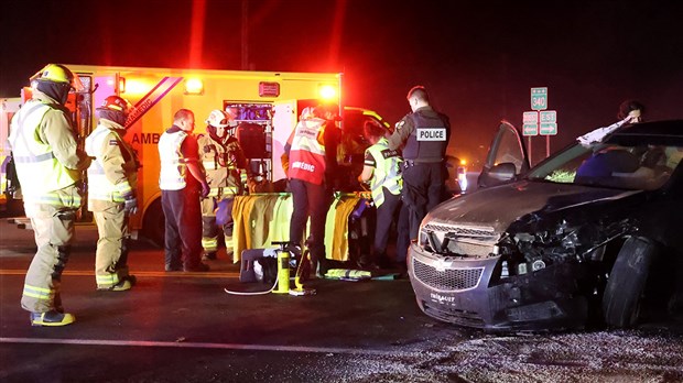 Collision frontale à Saint-Clet 