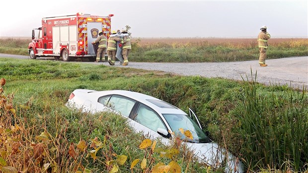 Road accident in Saint-Polycarpe early this morning   