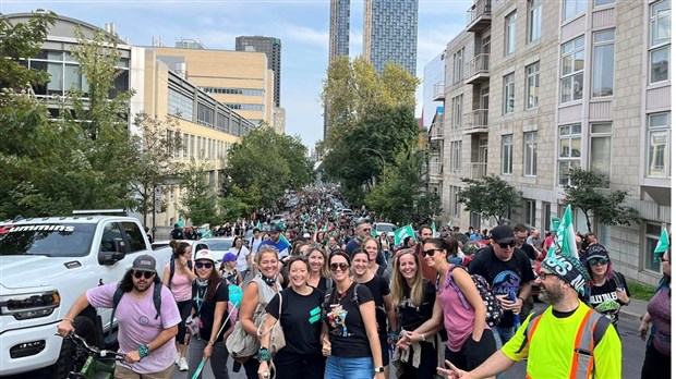 Le Syndicat de Champlain à la manifestation historique du Front commun