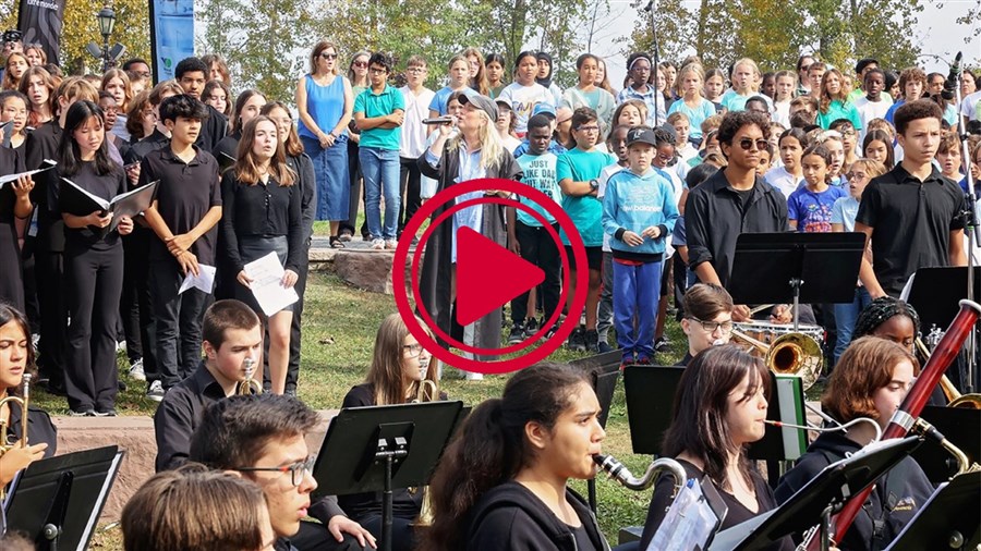 Plus de 700 élèves de la région lancent les Journées de la culture en musique