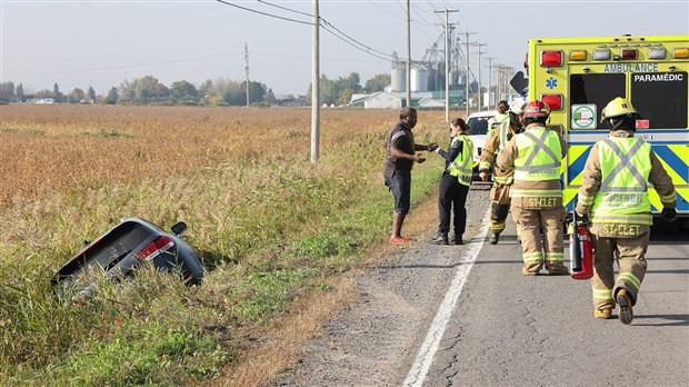 Road accident in Saint-Polycarpe