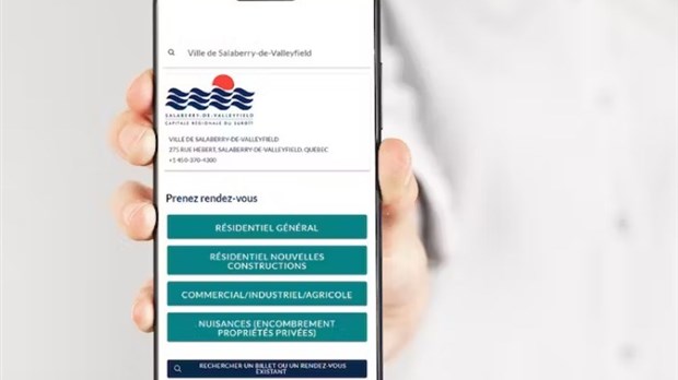 Une nouvelle plateforme de rendez-vous lancée par la Ville de Salaberry-de-Valleyfield 