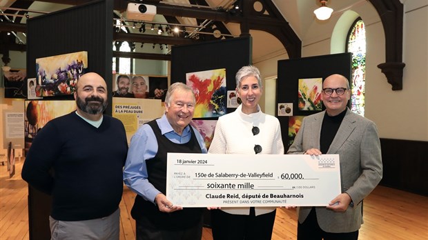 Une contribution de 60 000 $ pour le 150e anniversaire de Salaberry-de-Valleyfield