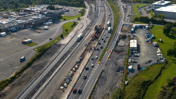 Work advancement on the Île-aux-Tourtes bridge