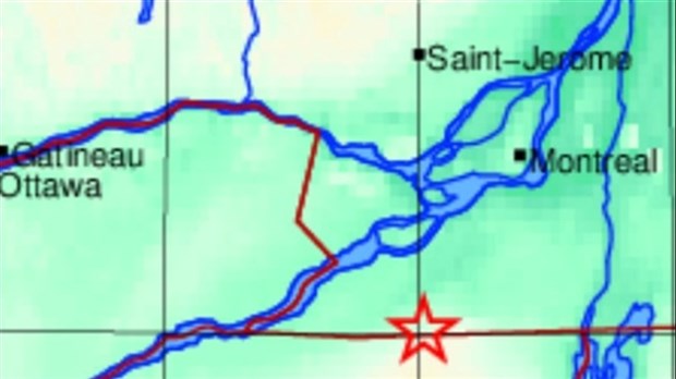 Un tremblement de terre d'une magnitude de 3,7 ressenti dans Vaudreuil-Soulanges 