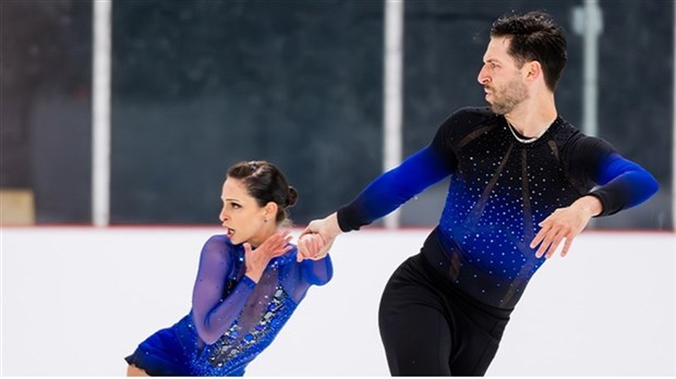 Maxime Deschamps and his partner on track to add a medal to their honours list   
