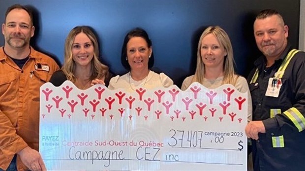 Centraide Sud-Ouest souligne la campagne exceptionnelle de CEZinc 