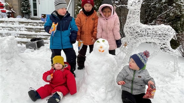Six gagnants du concours de Sculptures sur neige de Pincourt 