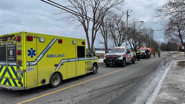 Une intervention sur la glace à Notre-Dame-de-l'Île-Perrot 