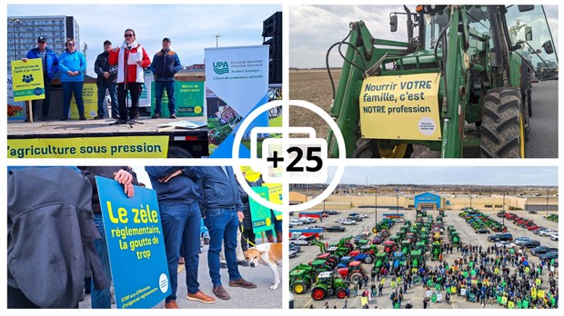 Retour en images sur la manifestation des producteurs agricoles de Vaudreuil-Soulanges