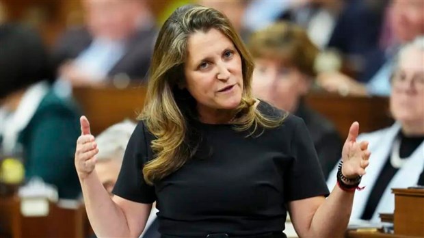 Voici les points saillants du budget fédéral présenté par Chrystia Freeland