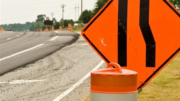 Travaux sur la route 338 à Saint-Zotique le 6 mai