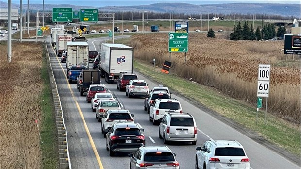Retour de la gestion dynamique sur le pont de l'Île-aux-Tourtes dès le 27 mai 