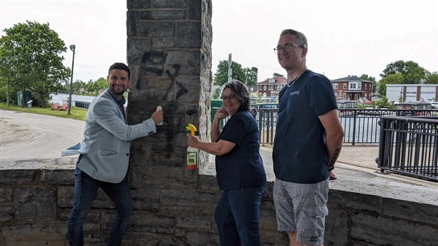 Offensive de nettoyage des graffitis  à Salaberry-de-Valleyfield 