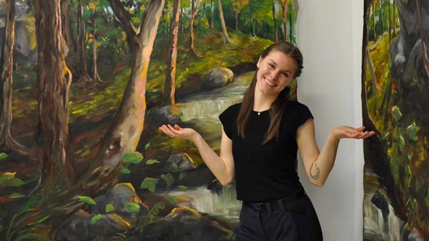 Gabrielle Larouche: une passionnée d'art qui n'a pas peur de sortir de sa zone de confort 