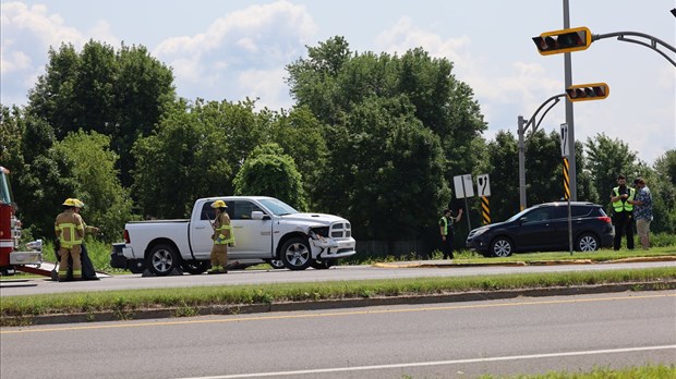 Collision: Un automobiliste est transporté vers un centre hospitalier