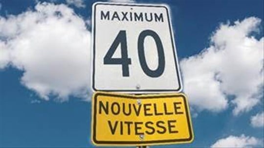 Un secteur résidentiel passe à 40 km/h à Salaberry-de-Valleyfield