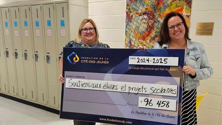 Fondation de la Cité-des-Jeunes: 94 458$ pour soutenir la réussite scolaire 
