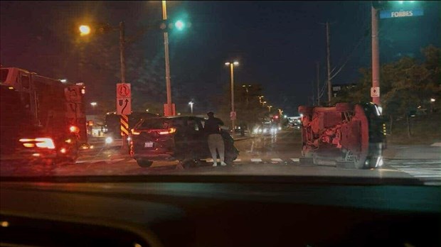 Accident mineur à l’intersection du boulevard de la Gare et de la rue Forbes
