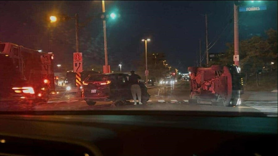Accident mineur à l’intersection du boulevard de la Gare et de la rue Forbes